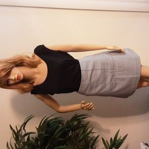 LOFT Houndstooth Skirt - New with Tags